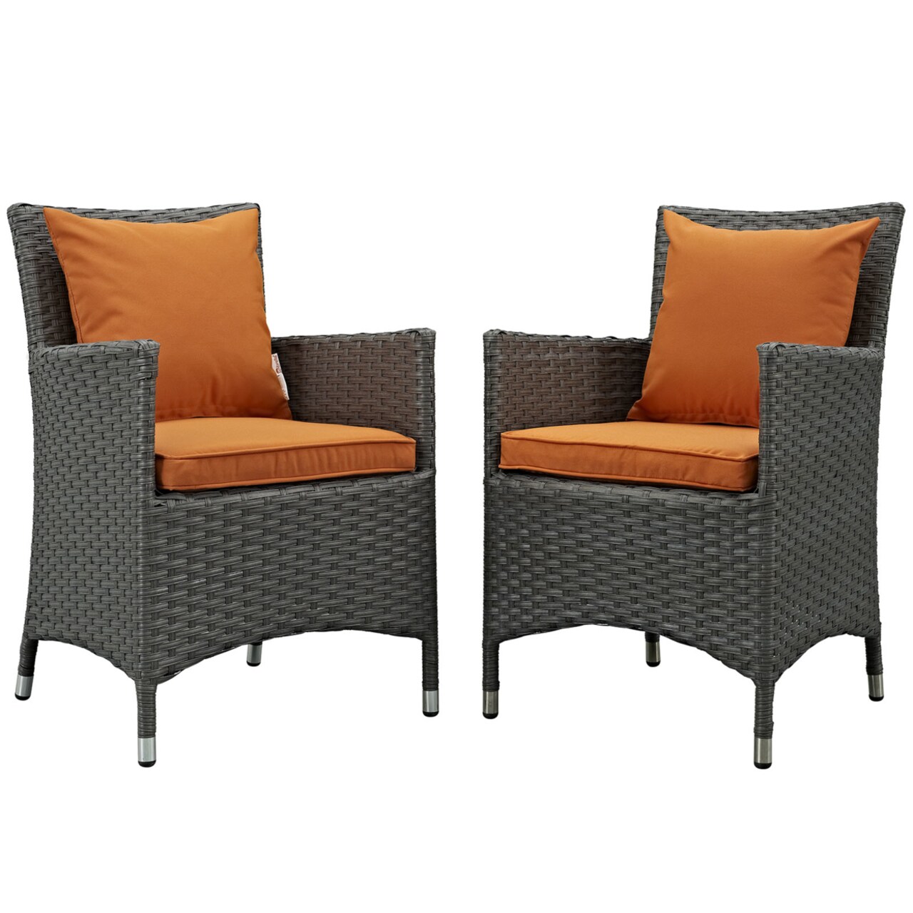 Modway Sojourn 2 Piece Outdoor Patio SunbrellaDining Set-EEI-2242